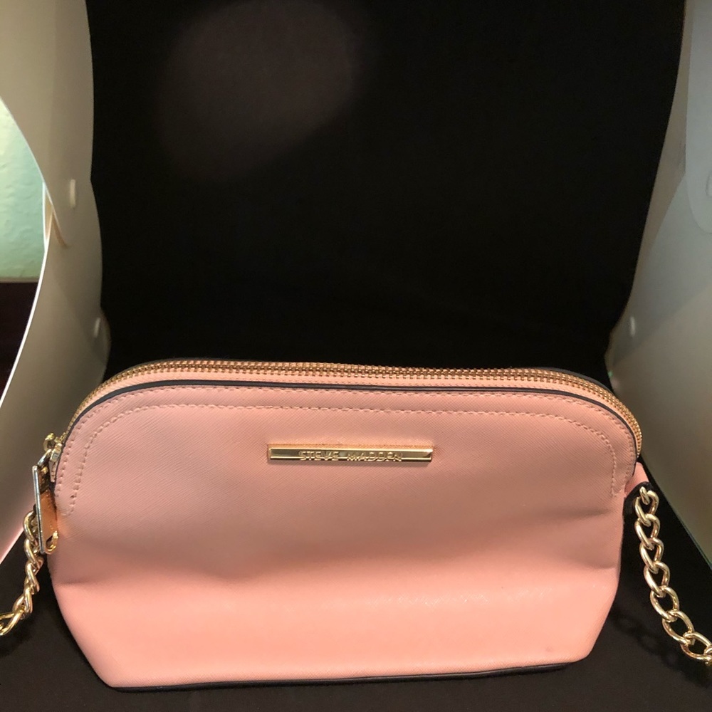 Small blush color shoulder bag- gently worn